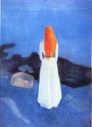 Edvard Munch Young Girl on a Jetty oil on canvas
